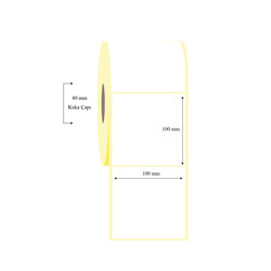 100mm x 100mm Tekli Wellum Etiket - 