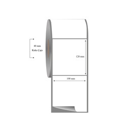 100mm x 120mm Tekli Fasson Fastyre Etiket - 