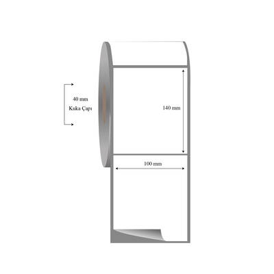 100mm x 140mm Tekli Fasson Fastyre Etiket - 1