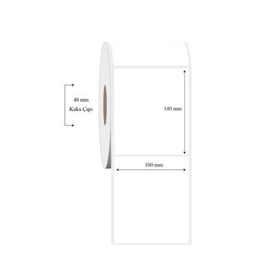 100mm x 140mm Tekli PP Şeffaf Etiket - 1