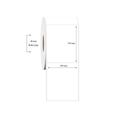 100mm x 150mm Tekli PP Şeffaf Etiket - 1