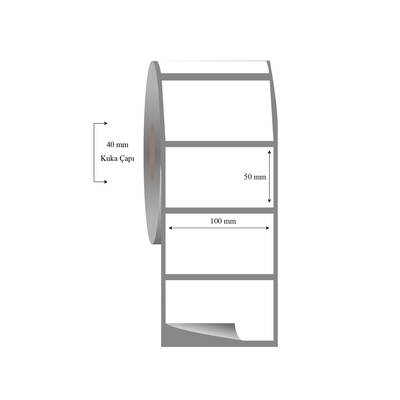 100mm x 50mm Tekli Fasson Fastyre Etiket - 1