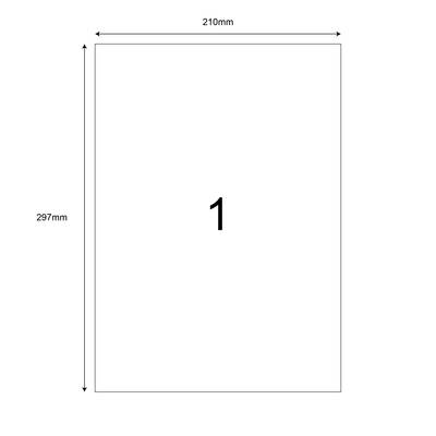 210mm x 297mm Lazer Etiket - 1