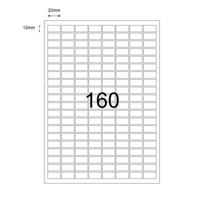 22mm x 12mm Lazer Etiket - 1