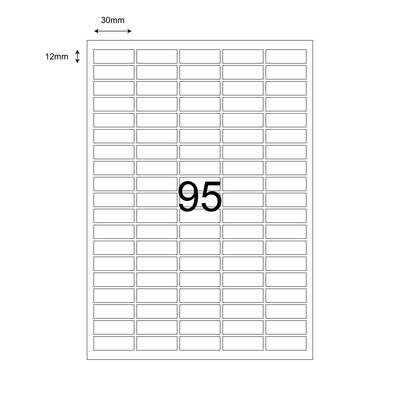 30mm x 12mm Lazer Etiket - 1