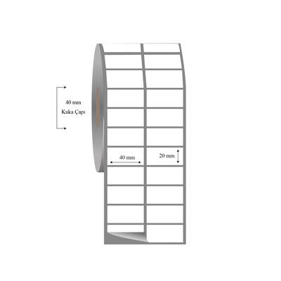 40mm x 20mm 2 li Ayrık Fasson Fastyre Etiket - 1