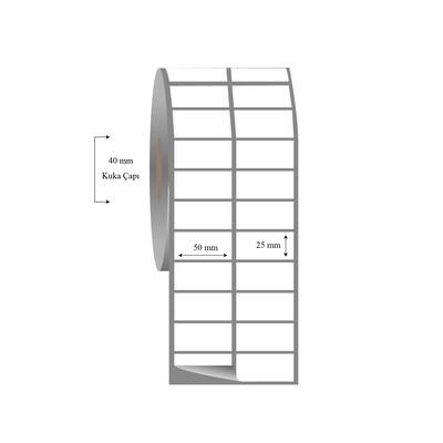 50mm x 25mm 2 li Ayrık Fasson Fastyre Etiket - 1