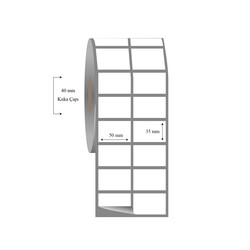 50mm x 35mm 2 li Ayrık Fasson Fastyre Etiket - 