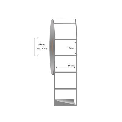 50mm x 40mm Tekli Fasson Fastyre Etiket - 1