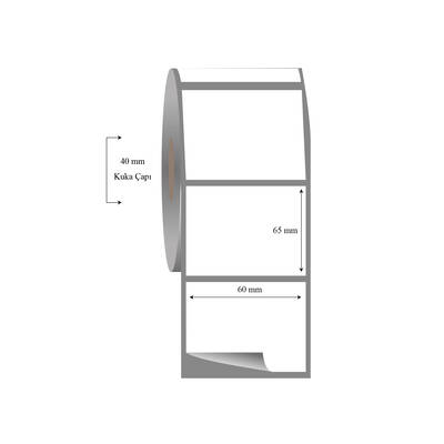 60mm x 65mm Tekli Fasson Fastyre Etiket - 1