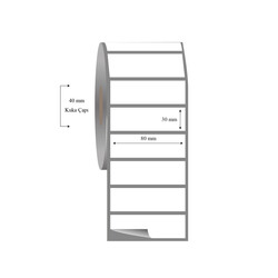 80mm x 30mm Tekli Fasson Fastyre Etiket - 