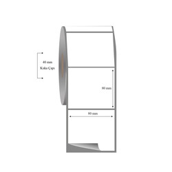 80mm x 80mm Tekli Fasson Fastyre Etiket - 