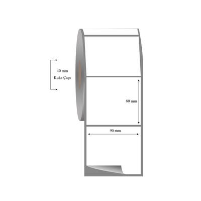 90mm x 80mm Tekli Fasson Fastyre Etiket - 1