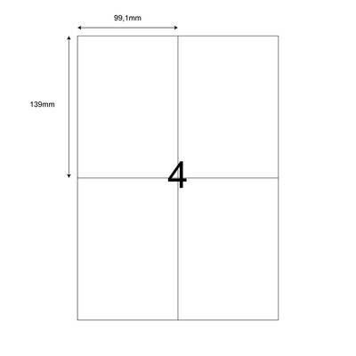 99,1mm x 139mm Lazer Etiket - 1