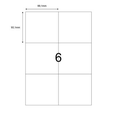 99,1mm x 93,1mm Lazer Etiket - 1